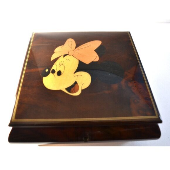 Music Box With Minnie Mouse On Lid Lacquer Finish Made In Italy - Picture 4 of 9